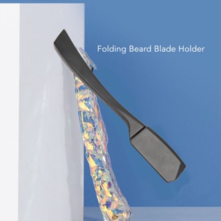 Health &amp; beauty Beard Blade Holder Straight Edge Zinc Alloy Ergonomic Tight Fit Manual Vintage Knife Rack Black