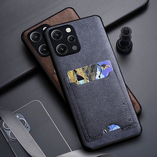 เคสโทรศัพท์มือถือหนัง Pu หรูหรา พร้อมช่องใส่บัตร สําหรับ xiaomi redmi 12 4g xiaomi redmi 12 4g