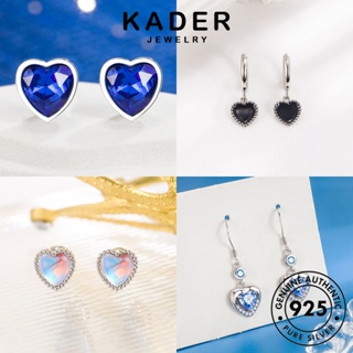 Kader Jewelry ต่างหูสตั๊ด เงิน 925 รูปหัวใจ ประดับเพชร เครื่องประดับ สําหรับผู้หญิง M053