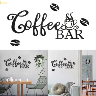 ป้ายโลหะ รูปตัวอักษร Love Coffee-Bar สําหรับแขวนตกแต่งผนังบ้านฟาร์ม ห้องครัว ร้านอาหาร