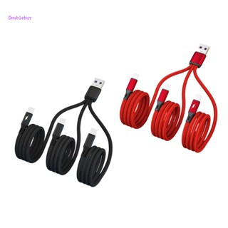 Doublebuy 3 in 1 สายชาร์จ USB เป็น Type-C Type-C สําหรับสมาร์ทโฟน แท็บเล็ต แล็ปท็อป