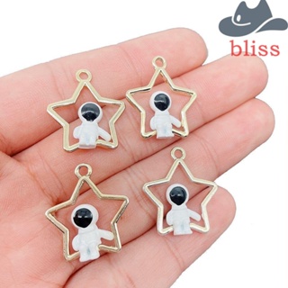 BLISS จี้พวงกุญแจ รูปดาวนักบินอวกาศ สําหรับทําเครื่องประดับ สร้อยคอ ต่างหู DIY