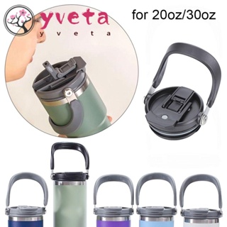 YVETA ฝาครอบขวดน้ํา PVC ขนาด 20 ออนซ์ 30 ออนซ์ หลากสี พร้อมหลอดดูด กันหก สําหรับ Tyeso