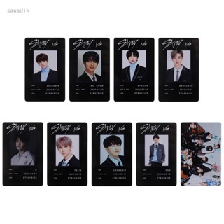 Kpop STRAY KIDS ฟิกเกอร์นักเรียน ID Card BANGCHAN FELIX HYUNJIN LEEKNOW PVC นามบัตร สําหรับแฟนคลับ ของขวัญ คอสเพลย์