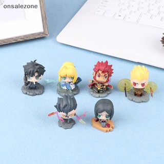 Ozth ฟิกเกอร์ PVC รูปตุ๊กตา Fate Stay Night Saber Lancer Rider Caster ACGN T30 6 ชิ้น ต่อชุด