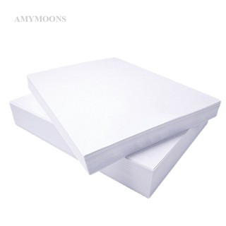 Amymoons แผ่นฟิล์มกระดาษ ป้องกันรอย แยกเพชร สีขาว ขนาด A4 A5 A6 DIY 50 แผ่น