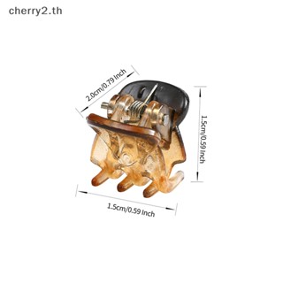 [cherry2] กิ๊บติดผม พลาสติกใส ขนาดเล็ก 1.0 1.5 ซม. สีดํา น้ําตาล สําหรับผู้หญิง 10 ชิ้น ต่อล็อต [TH]