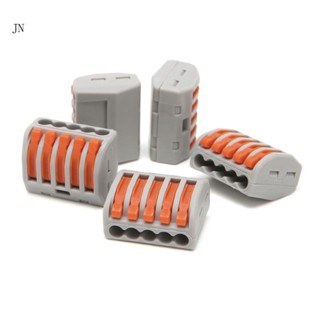 Jn บล็อกขั้วต่อเชื่อมสายไฟ 222-415 5 น็อต 5 ชิ้น
