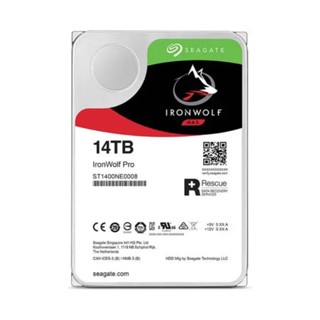 Seagate IronWolf Pro ฮาร์ดไดรฟ์ภายใน 14TB NAS Drive 7200RPM 256MB เป็น SATA 3.5 นิ้ว ST14000NE0008