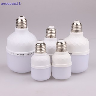 Aosuoas หลอดไฟ LED 3W 5W 10W 15W 20W E27 220V เซนเซอร์ตรวจจับการเคลื่อนไหว สีขาว สําหรับทางเดิน บันได ทางเดิน