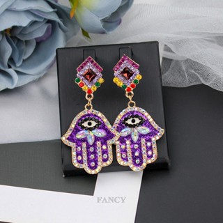 Fancy ใหม่ ต่างหู จี้รูปดาว ดอกไม้ เพทาย เครื่องประดับแฟชั่น สําหรับผู้หญิง ของขวัญวันเกิด