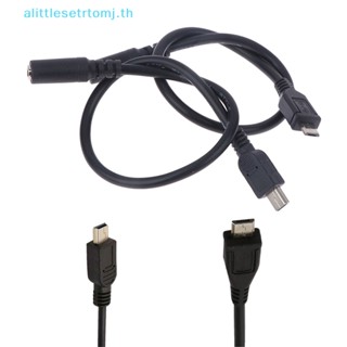 Alittlese อะแดปเตอร์ซ็อกเก็ตสายหูฟัง Micro USB เป็นแจ็ค 3.5 มม.