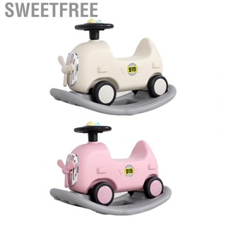 Sweetfree Baby Rocking Horse Toy 2 in 1 Safe Stable Ergonomic Kid Ride On with Pedal for Children Car