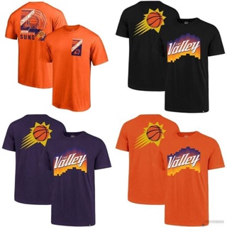 เสื้อยืดแขนสั้น คอกลม พิมพ์ลาย NP2 NBA Phoenix Suns Fan พลัสไซซ์ สําหรับผู้ชาย และผู้หญิง PN2