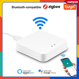 Tuya Multi-mode Gateway Bluetooth+zigbee Multi-protocol Communication Gateway Smart App Remote Control Intelligent Linkage Home Devices แคนยอน