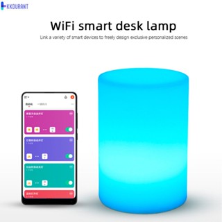 Tuya Wifi Smart Cube Night Light อัจฉริยะ RGB Led Dimming โคมไฟตั้งโต๊ะ ไฟตั้งโต๊ะ ฉากจำลองแอพ ทำงานร่วมกับ Alexa และ Google Assistant KDURANT