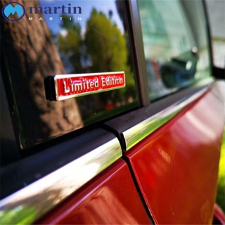 MARTIN สติกเกอร์โลหะ ตราสัญลักษณ์ 3 มิติ ทรงสี่เหลี่ยม สีดํา สีแดง สําหรับติดตกแต่งรถยนต์ รถจักรยานยนต์