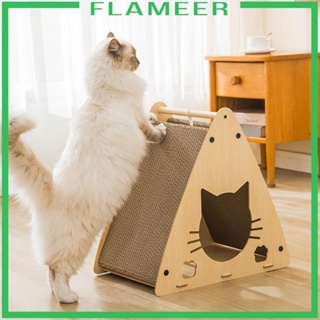 [Flameer] บ้านแมว แบบกระดาษแข็ง ขนาดใหญ่ ขนาดกลาง สําหรับกระต่าย คิตตี้