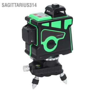  Sagittarius314 เลเซอร์ปรับระดับ ลำแสงสีเขียว 12 เส้น ทัศนวิสัยสูง IP54 เครื่องมือปรับระดับด้วยตัวเองแบบแม่นยำ