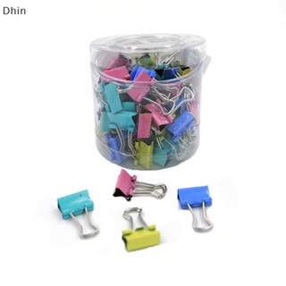 [Dhin] 60 Assorted Small Office Organize Mini Metal Binder Grip Clips 15mm Notes Letter COD