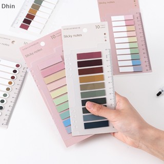 [Dhin] 200 Sheets Flags Tabs Neon Page Markers Paper Index Bookmark Sticky Notes COD