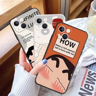 เคสโทรศัพท์มือถือ ซิลิโคนนิ่ม TPU กันกระแทก ลายการ์ตูนแมวชินจัง สําหรับ iPhone 11 12 13 Pro Max 12 13 Mini