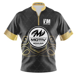 Motiv DS เสื้อโปโล แขนสั้น พิมพ์ลายโบว์ลิ่ง 3D 2063-MT