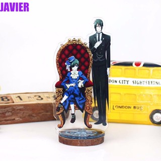 JAVIER ฟิกเกอร์อะคริลิคตั้งโต๊ะ ลายการ์ตูนอนิเมะ Sebastian Kuroshitsuji สีดํา สไตล์ญี่ปุ่น