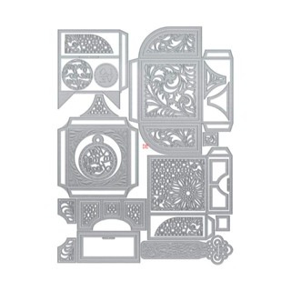 De กล่องแม่พิมพ์โลหะ ลายฉลุ ลายนูน แฮนด์เมด สําหรับตัดกระดาษ