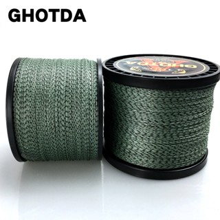 Ghotda สายเบ็ดตกปลา PE ลายพราง 300 ม. 500 ม. 1000 ม. 8 เส้น