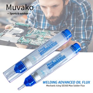 Muvako ฟลักซ์บัดกรีไอซิ่ง PCB SMD BGA SMT SD360 Max 10cc อเนกประสงค์ ไม่ทําความสะอาด