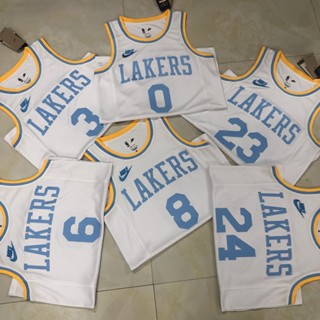 Los Angeles Lakers เสื้อสเวตเตอร์ของเสื้อบาสเก็ตบอล NBA Jersey