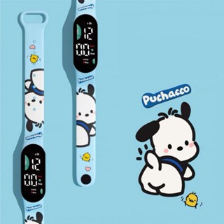 นาฬิกาข้อมือดิสนีย์ StellaLou Pochacco LED Digita สายซิลิโคนนิ่ม กันน้ํา 6 สี สําหรับเด็กผู้ชาย และเด็กผู้หญิง