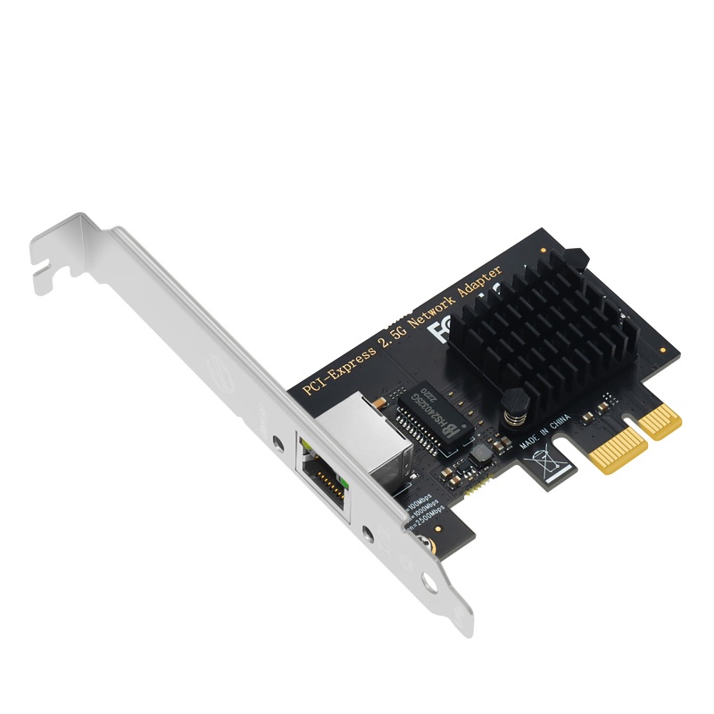 PCI Express การ์ดเครือข่าย 2.5Gbps Gigabit Ethernet PCIE การ์ดเครือข่าย LAN อะแดปเตอร์ 1 พอร์ต RJ45 