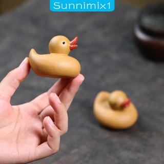 [Sunnimix1] รูปปั้นเป็ดจิ๋ว สําหรับตกแต่งบ้าน ห้องนั่งเล่น