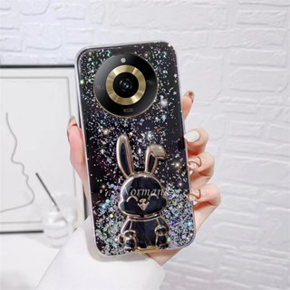 พร้อมส่ง เคสโทรศัพท์มือถือ TPU ใส แบบนิ่ม ลายกระต่าย กันกระแทก สําหรับ Realme 11 Pro Pro+ Plus C53 NFC 4G 5G 2023