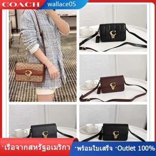 STUDIO CROSSBODY C6646 C6648 C6643 กระเป๋าสะพายข้าง แท้ COAC H กระเป๋าสะพายข้างสไตล์เรโทร