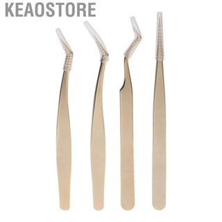 Keaostore Eyelash Extension Tweezer Stainless Steel Precision Strong Hardness Professional