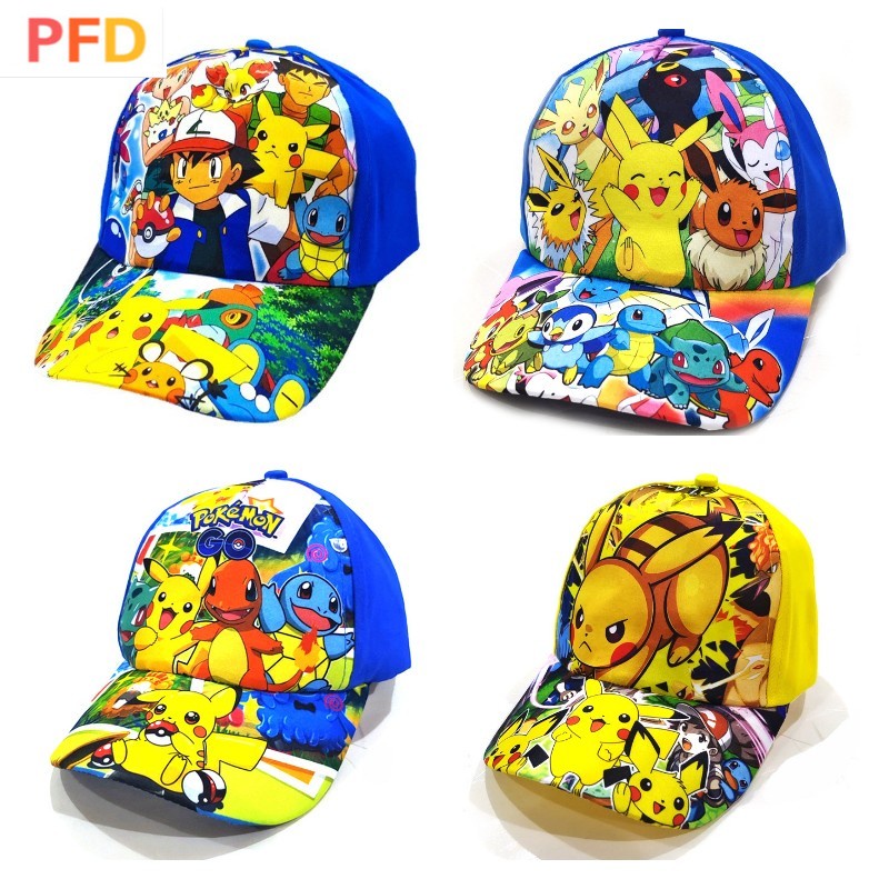 หมวกเบสบอล ลายการ์ตูนโปเกม่อน ปิกาจู สําหรับเด็ก Pokemon