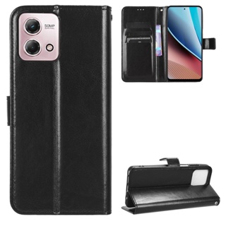 เคสมือถือ แบบหนัง ฝาพับ พร้อมช่องใส่บัตร สําหรับ Motorola Moto X40 Edge 40 Pro 40Pro G Stylus Power GStylus 4G 2023