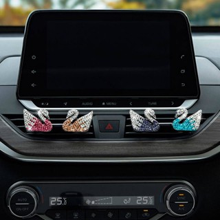 Car Perfume Air Outlet Auto Perfume Deodorant Car Interior Decoration Ornament High-End Rhinestone-Encrusted Air Conditioner Air Outlet Clip 0bs9