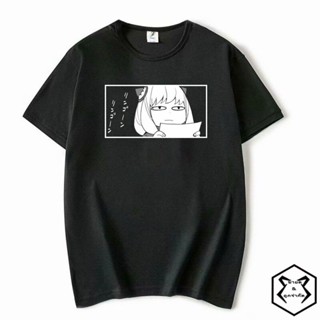  เสื้อยืด เสื้อยืดผ้าฝ้ายManga Anime spy x family ลอยด์ ฟอเจอร์ อาเนีย ฟอเจอร์ ยอร์ ฟอเจอร์ Loid Anya Yor Bond Forger to