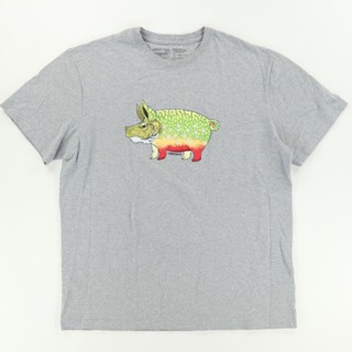 เสื้อยืด พิมพ์ลาย Pata Fish Trout Pig สีเทา สําหรับผู้ชาย XL