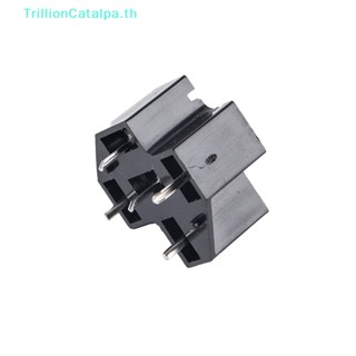 Trillioncatalpa อะแดปเตอร์ซ็อกเก็ตรีเลย์เชื่อมต่อ 40A 4/5 Pin SPDT PCB พร้อมขั้วต่อ 6.3 มม. สําหรับรถยนต์