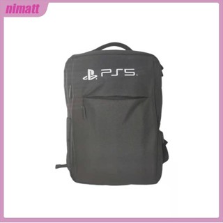 Ni กระเป๋าเป้สะพายหลัง ผ้าแคนวาส สําหรับ PS5 Console Game Sytem Travel