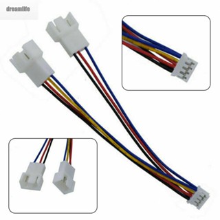 【DREAMLIFE】GPU PH2.0 Mini 4Pin to 2 Way CPU 4Pin PWM fan connector cable Lead Y Splitter