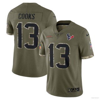 เสื้อกีฬาแขนสั้น ลายทีมชาติฟุตบอล HQ1 NFL Houston Texans Jersey Cooks พลัสไซซ์ QH1