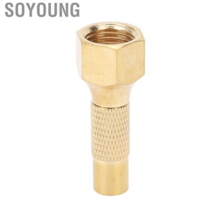 Soyoung Brass Valve  High Strength Locking on Function Large Bore Tyre Inflation for Motorcycle Bike Car