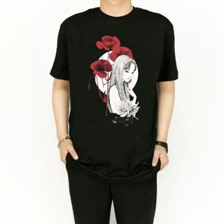 เสื้อยืดแขนสั้น พิมพ์ลายการ์ตูน Yohji Yohji Yamamoto S Fujiang Honghua สําหรับคู่รัก