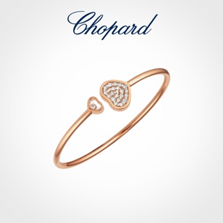 [พร้อมส่ง] Chopard สร้อยข้อมือเพชร 18K รูปหัวใจ สีโรสโกลด์